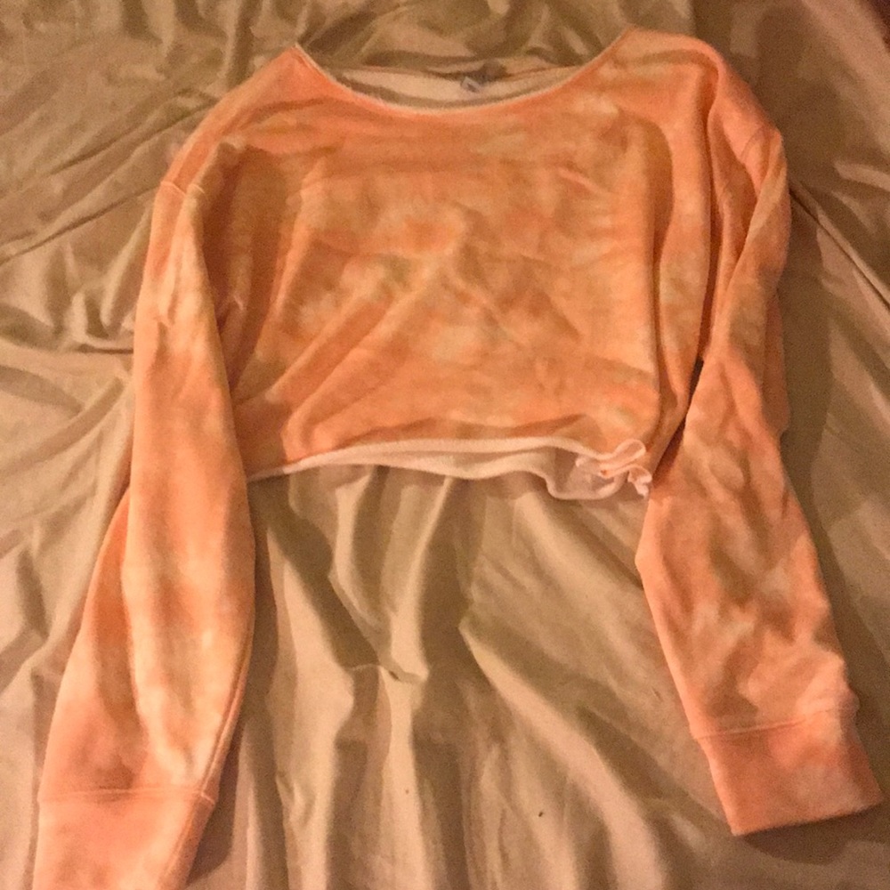 A cropped sweater